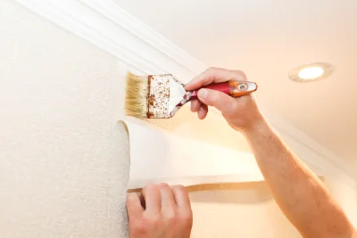 Pose de papier peint à Lumbres — revêtements muraux et toiles de verre